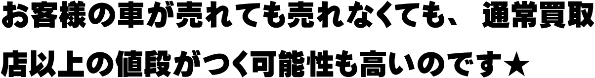 お客様の車をどこよりも高く買い取るシステムの事です。